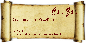 Csizmazia Zsófia névjegykártya
